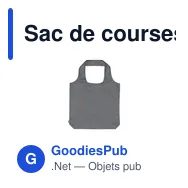 Sac de courses pliable personnalisable avec logo - GRS RPET Shopper - Miniature 10