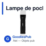 Lampe de poche personnalisable Grundig 1W LED-Torch Zoom avec logo - Miniature 3
