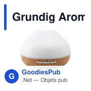 Diffuseur de parfum personnalisable Grundig avec logo - Miniature 1