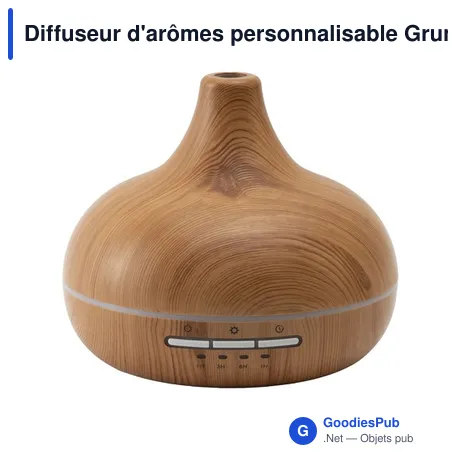 Diffuseur d'arômes personnalisable Grundig Aroma Wood avec logo