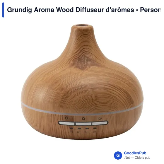 Diffuseur d'arômes personnalisable Grundig Aroma Wood avec logo - Image 1