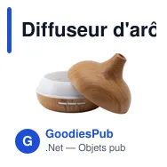 Diffuseur d'arômes personnalisable Grundig Aroma Wood avec logo - Miniature 2