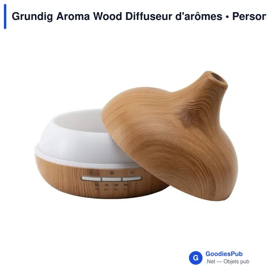 Diffuseur d'arômes personnalisable Grundig Aroma Wood avec logo - Image 2