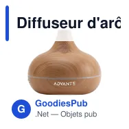 Diffuseur d'arômes personnalisable Grundig Aroma Wood avec logo - Miniature 3