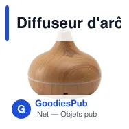 Diffuseur d'arômes personnalisable Grundig Aroma Wood avec logo - Miniature 4