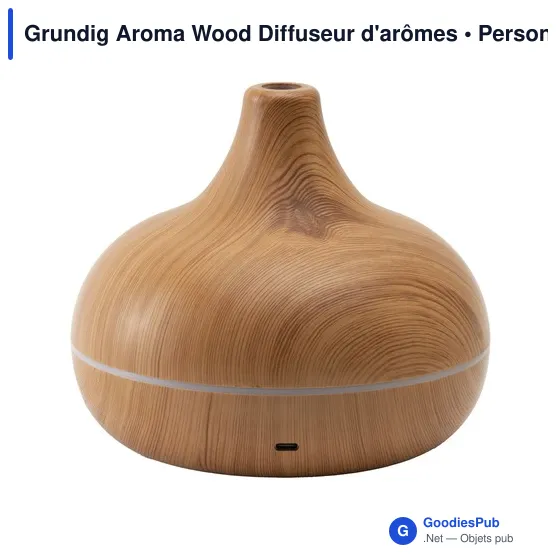 Diffuseur d'arômes personnalisable Grundig Aroma Wood avec logo - Image 4