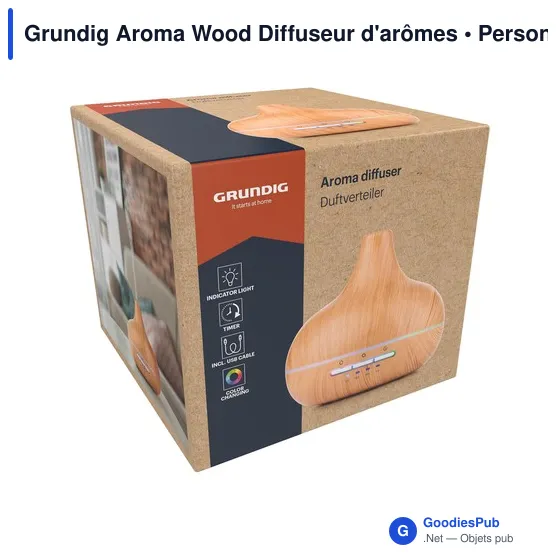 Diffuseur d'arômes personnalisable Grundig Aroma Wood avec logo - Image 5