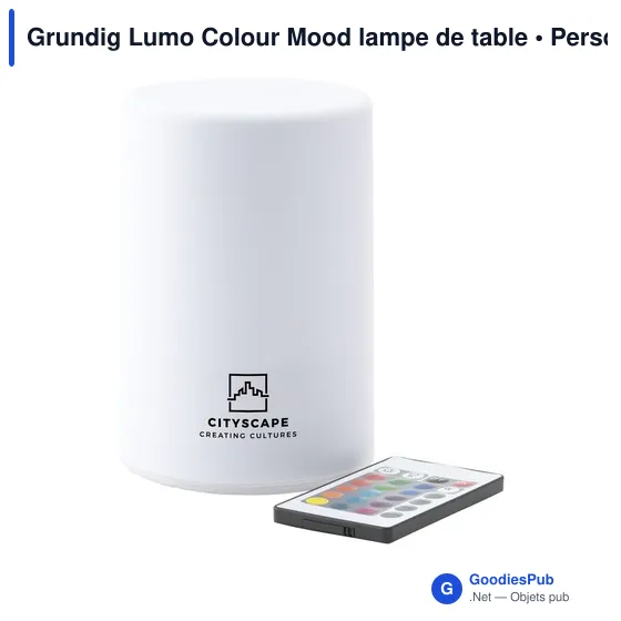 Lampe d'ambiance personnalisable Grundig Lumo Colour Mood avec logo - Image 1