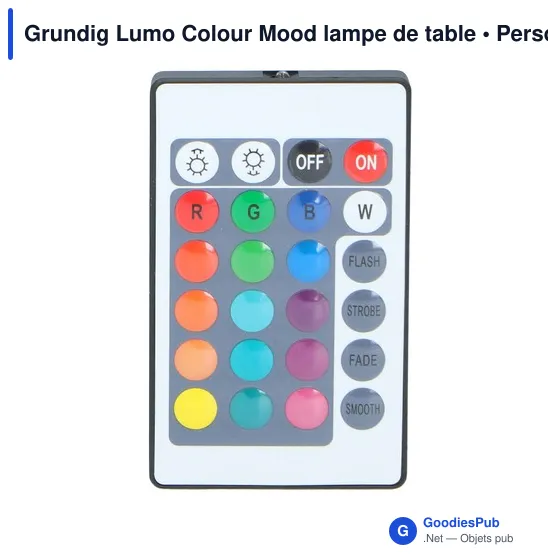 Lampe d'ambiance personnalisable Grundig Lumo Colour Mood avec logo - Image 2