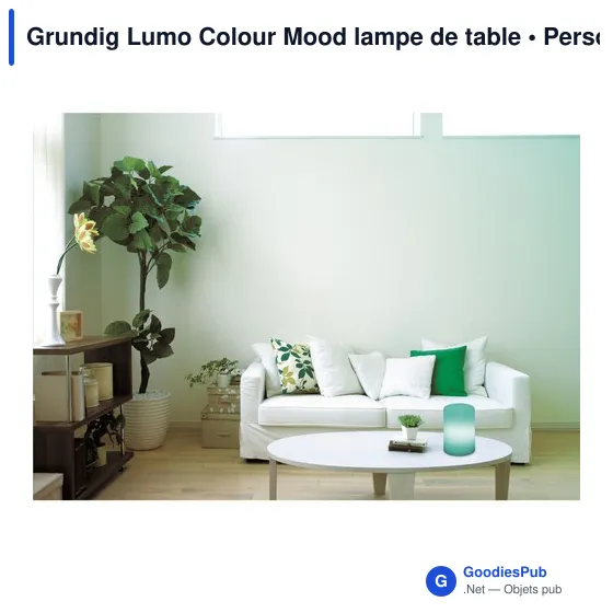 Lampe d'ambiance personnalisable Grundig Lumo Colour Mood avec logo - Image 4