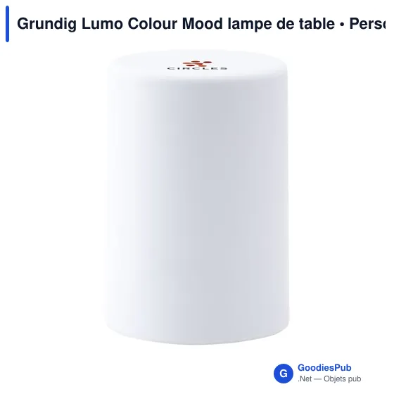 Lampe d'ambiance personnalisable Grundig Lumo Colour Mood avec logo - Image 6