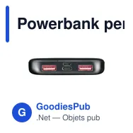 Powerbank personnalisable 10000 mAh avec logo - Grundig - Miniature 4