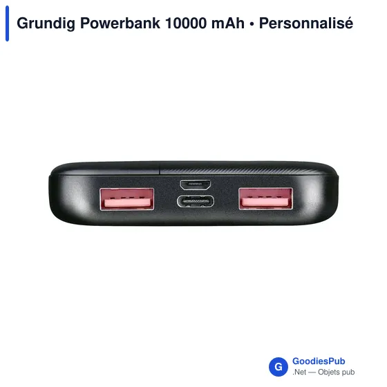 Powerbank personnalisable 10000 mAh avec logo - Grundig - Image 4