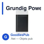 Batterie externe personnalisable Grundig Powerbank 20000 avec logo - Miniature 3