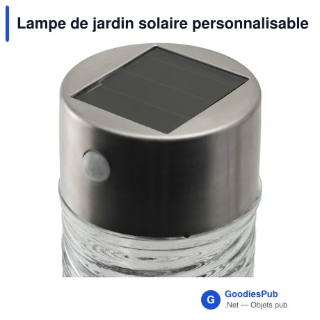 Lampe de jardin solaire personnalisable avec logo - Grundig