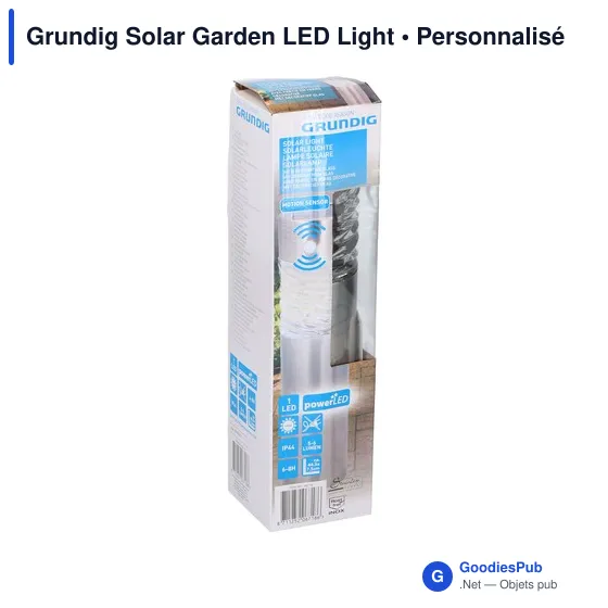 Lampe de jardin solaire personnalisable avec logo - Grundig - Image 2