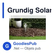 Lampe de jardin solaire personnalisable avec logo - Grundig - Miniature 3