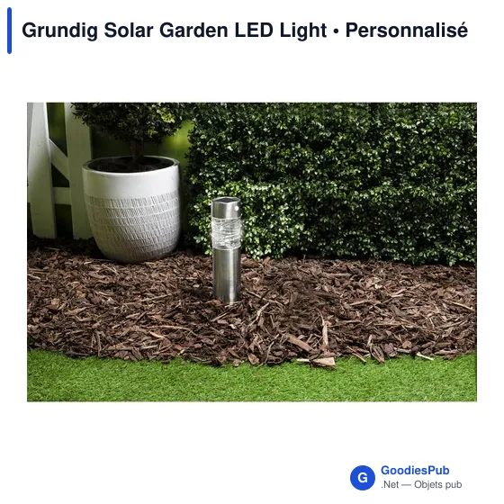Lampe de jardin solaire personnalisable avec logo - Grundig - Image 3