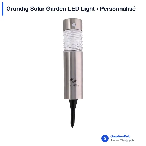 Lampe de jardin solaire personnalisable avec logo - Grundig - Image 4