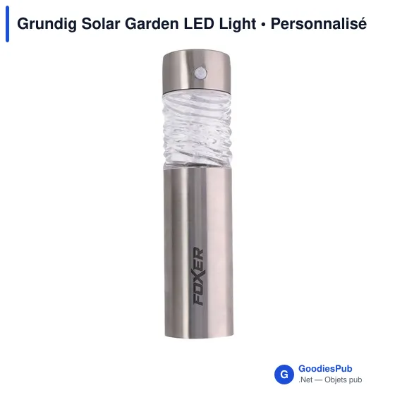 Lampe de jardin solaire personnalisable avec logo - Grundig - Image 5