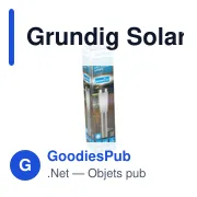 Lampe solaire personnalisable Grundig avec logo pour jardin - Miniature 3