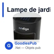 Lampe de jardin personnalisable Grundig Solar LED-Light avec logo - Miniature 1