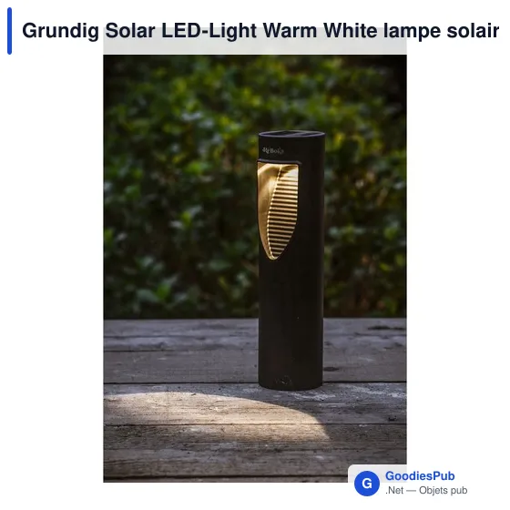 Lampe de jardin personnalisable Grundig Solar LED-Light avec logo - Image 3