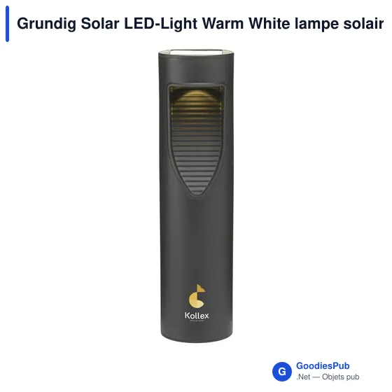 Lampe de jardin personnalisable Grundig Solar LED-Light avec logo - Image 5