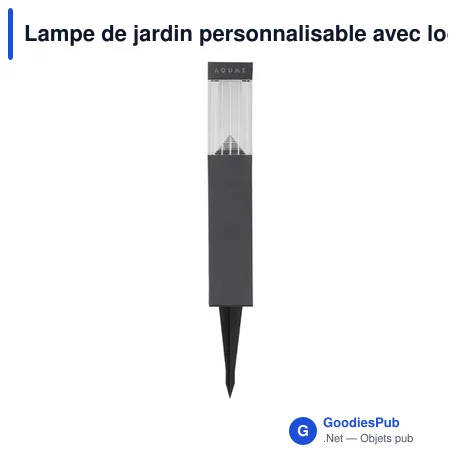 Lampe de jardin personnalisable avec logo - Grundig Solar Square