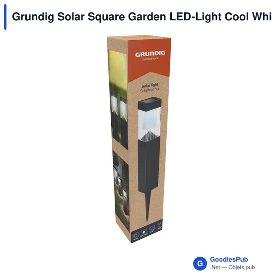 Lampe de jardin personnalisable avec logo - Grundig Solar Square - Image 5