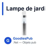 Lampe de jardin personnalisable avec logo - Grundig Solar Stainless Steel - Miniature 1