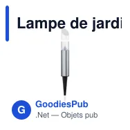 Lampe de jardin personnalisable avec logo - Grundig Solar Stainless Steel - Miniature 2