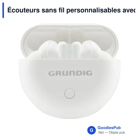 Écouteurs sans fil personnalisables avec logo - Grundig True Wireless