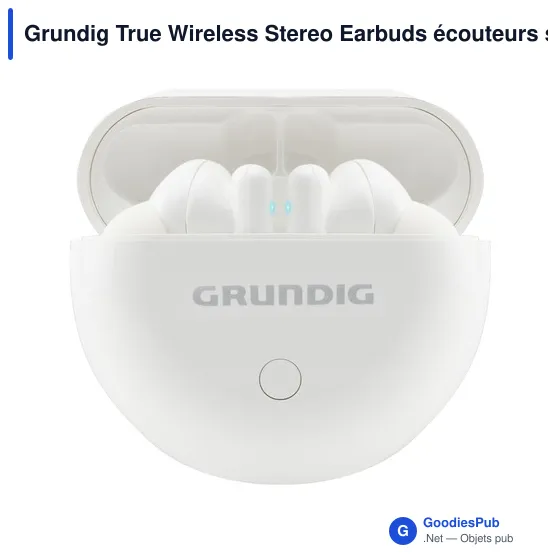 Écouteurs sans fil personnalisables avec logo - Grundig True Wireless - Image 1