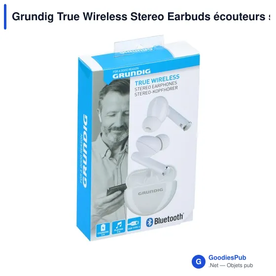 Écouteurs sans fil personnalisables avec logo - Grundig True Wireless - Image 4