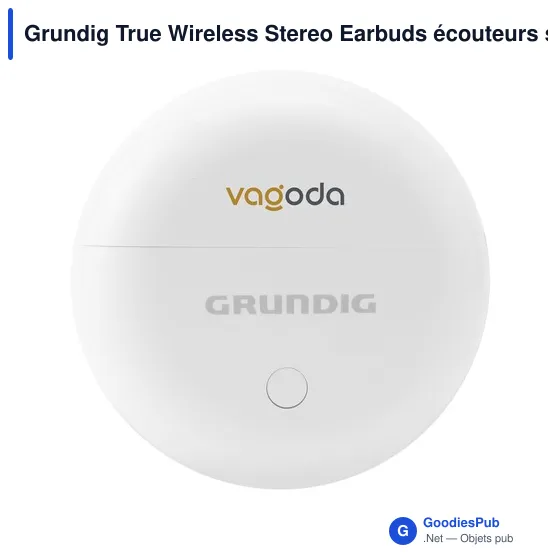 Écouteurs sans fil personnalisables avec logo - Grundig True Wireless - Image 6