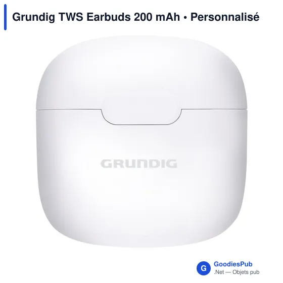 Écouteurs sans fil personnalisables Grundig TWS avec logo - Image 3