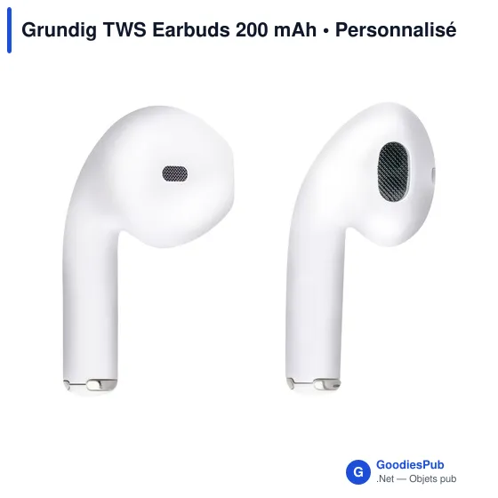 Écouteurs sans fil personnalisables Grundig TWS avec logo - Image 4