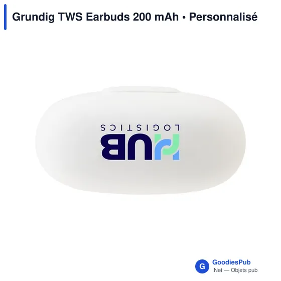 Écouteurs sans fil personnalisables Grundig TWS avec logo - Image 5