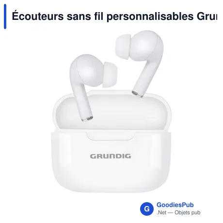 Écouteurs sans fil personnalisables Grundig avec logo