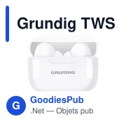 Écouteurs sans fil personnalisables Grundig avec logo - Miniature 2