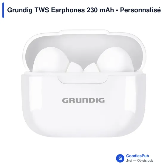 Écouteurs sans fil personnalisables Grundig avec logo - Image 2