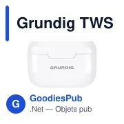 Écouteurs sans fil personnalisables Grundig avec logo - Miniature 3