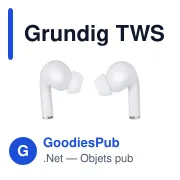 Écouteurs sans fil personnalisables Grundig avec logo - Miniature 4