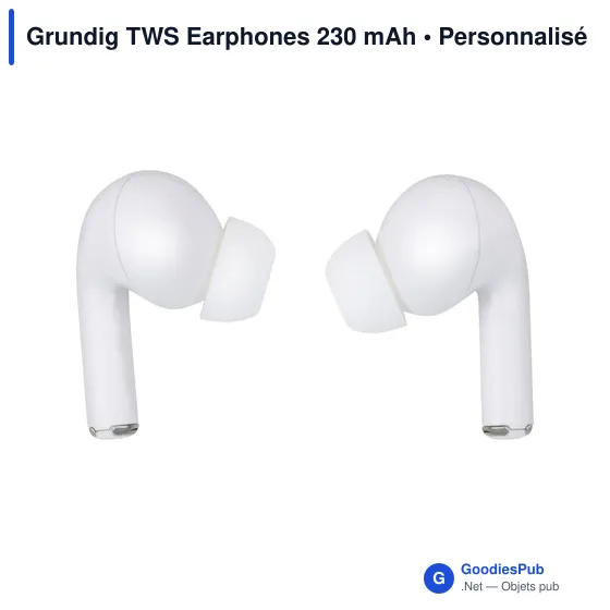 Écouteurs sans fil personnalisables Grundig avec logo - Image 4