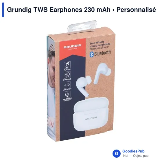 Écouteurs sans fil personnalisables Grundig avec logo - Image 6