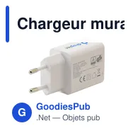 Chargeur mural personnalisable Grundig 230V avec logo - Miniature 2