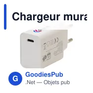 Chargeur mural personnalisable Grundig 230V avec logo - Miniature 3