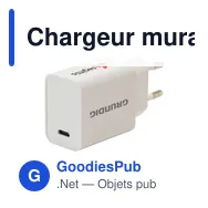 Chargeur mural personnalisable Grundig 230V avec logo - Miniature 4