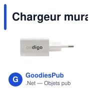 Chargeur mural personnalisable Grundig 230V avec logo - Miniature 5